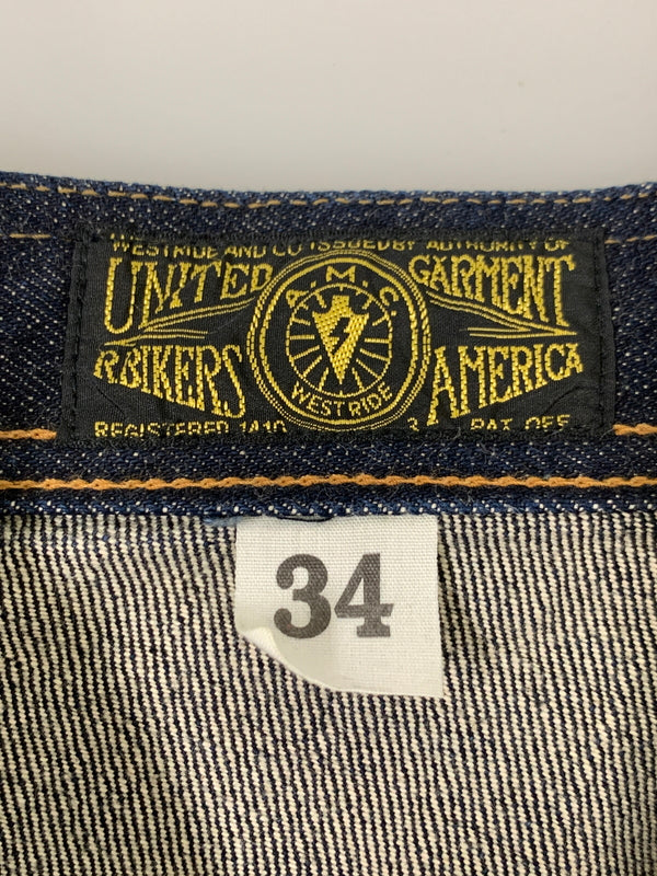 【中古品】【メンズ】 WESTRIDE ウエストライド DOUBLE KNEE DENIM PANTS ウエストライド ダブルニー デニムパンツ メンズ ボトムス ジーンズ 156-260717-em-19-min サイズ：34 カラー：インディゴ 万代Net店