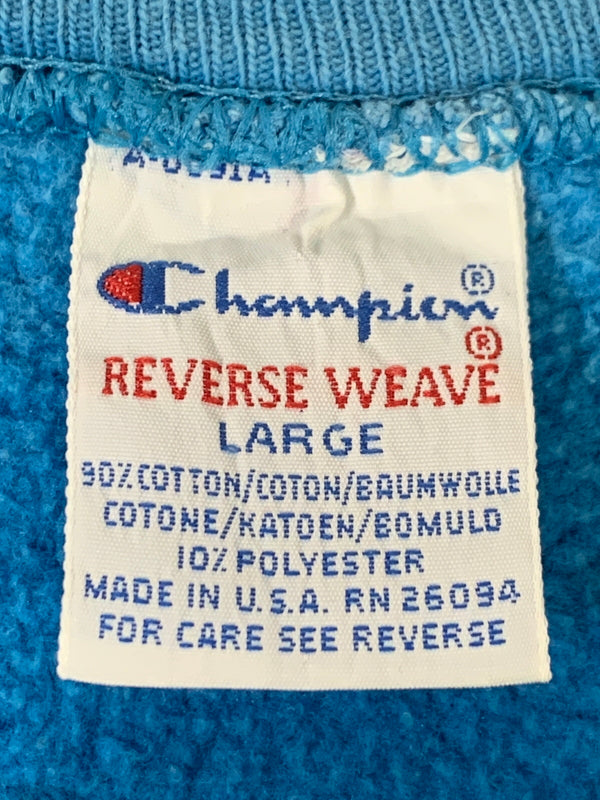 【中古品】【メンズ】 CHAMPION チャンピオン REVERSE WEAVE SWEATSHIRT 90'S リバースウィーブ スウェットシャツ メンズ トップス 長袖 146-260717-em-06-min サイズ：Ｌ カラー：ライトブルー 万代Net店