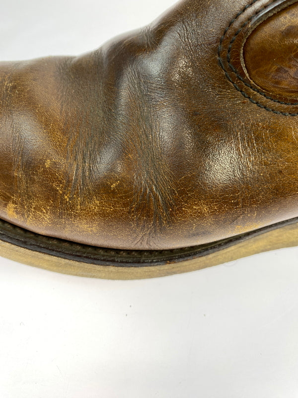 【現状渡し品】【メンズ】 RED WING レッドウィング 90'S 犬タグ PECOS BOOTS 靴 シューズ ペコスブーツ ヴィンテージ 164-260719-AS-23-min サイズ：8E カラー：ブラウン 万代Net店