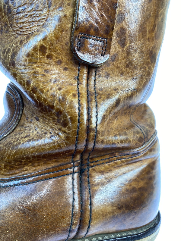 【現状渡し品】【メンズ】 RED WING レッドウィング 90'S 犬タグ PECOS BOOTS 靴 シューズ ペコスブーツ ヴィンテージ 164-260719-AS-23-min サイズ：8E カラー：ブラウン 万代Net店