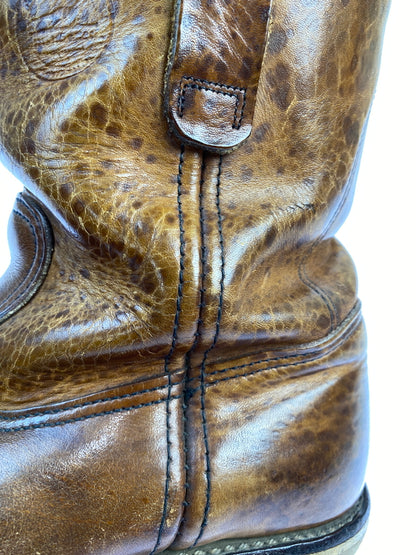 【現状渡し品】【メンズ】 RED WING レッドウィング 90'S 犬タグ PECOS BOOTS 靴 シューズ ペコスブーツ ヴィンテージ 164-260719-AS-23-min サイズ：8E カラー：ブラウン 万代Net店