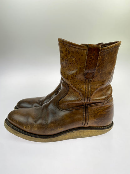 【現状渡し品】【メンズ】 RED WING レッドウィング 90'S 犬タグ PECOS BOOTS 靴 シューズ ペコスブーツ ヴィンテージ 164-260719-AS-23-min サイズ：8E カラー：ブラウン 万代Net店