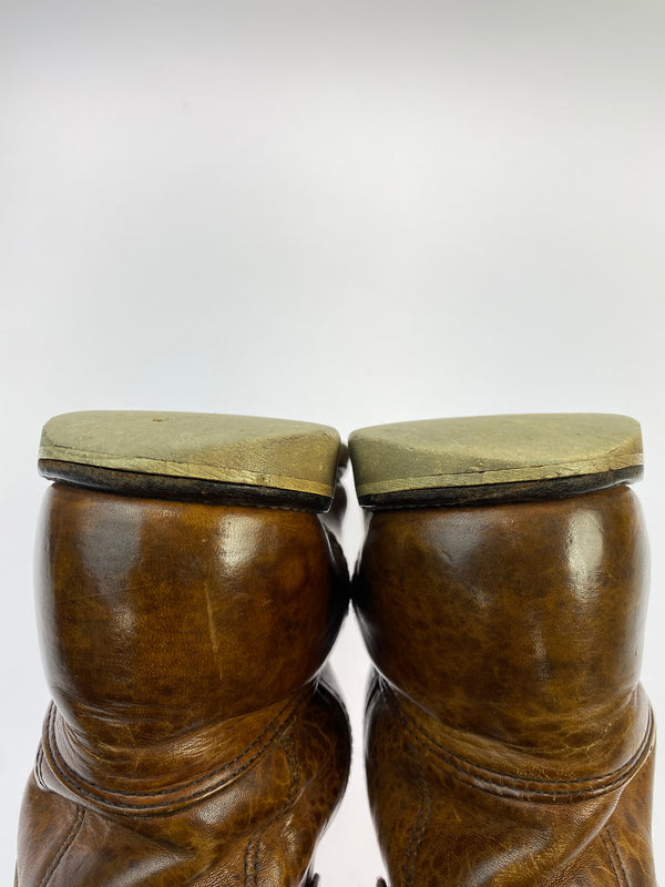 【現状渡し品】【メンズ】 RED WING レッドウィング 90'S 犬タグ PECOS BOOTS 靴 シューズ ペコスブーツ ヴィンテージ 164-260719-AS-23-min サイズ：8E カラー：ブラウン 万代Net店