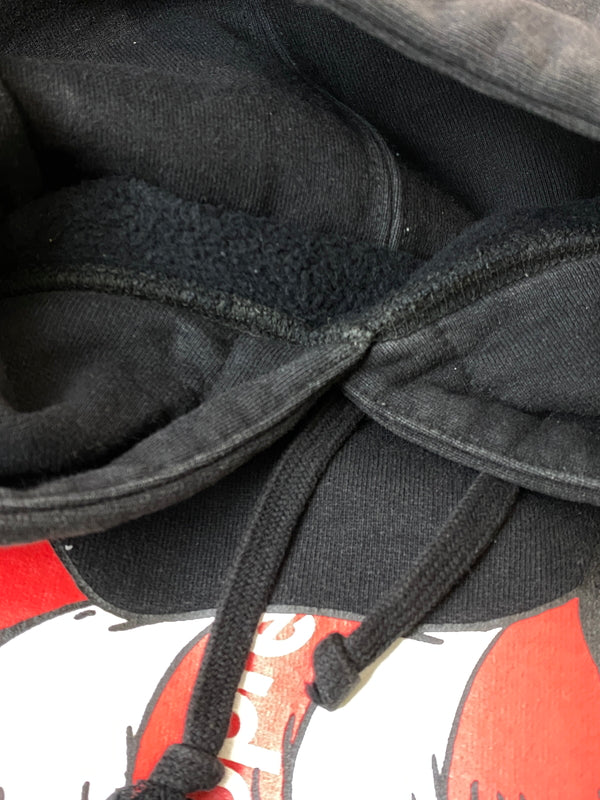 【中古品】【メンズ】 SUPREME シュプリーム CAT IN THE HAT HOODED SWEATSHIRT 18AW キャット イン ザ ハット フーデッド スウェットシャツ メンズ パーカー 149-260717-em-29-min サイズ：M カラー：ブラック 万代Net店