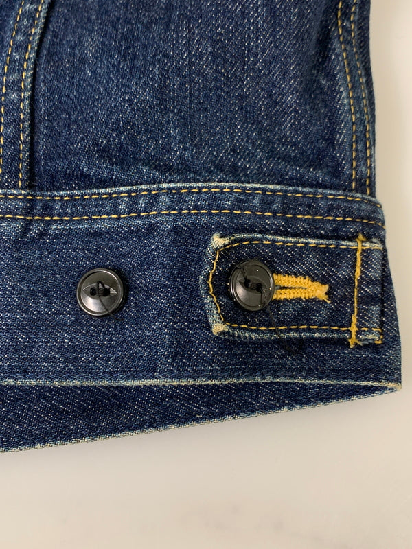 【中古品】【メンズ】 LEE リー 0424 日本製 101復刻 DENIM JACKET デニムジャケット アウター 146-260718-AS-19-min サイズ：M カラー：インディゴ 万代Net店
