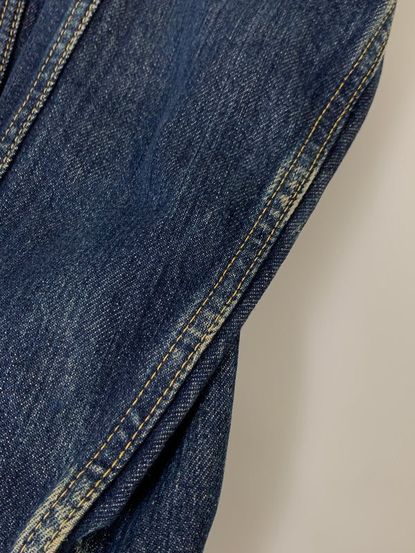 【中古品】【メンズ】 LEE リー 0424 日本製 101復刻 DENIM JACKET デニムジャケット アウター 146-260718-AS-19-min サイズ：M カラー：インディゴ 万代Net店