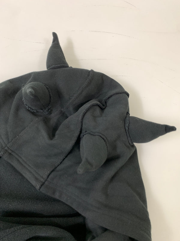【中古品】【レディース】 REFLEM レフレム ツノ付きピグメント LS ZIP PARKA ロングスリーブ ジップ パーカー RF23-E17 フーディ 170-260922-hu-61-min サイズ：Free カラー：ブラック 万代Net店