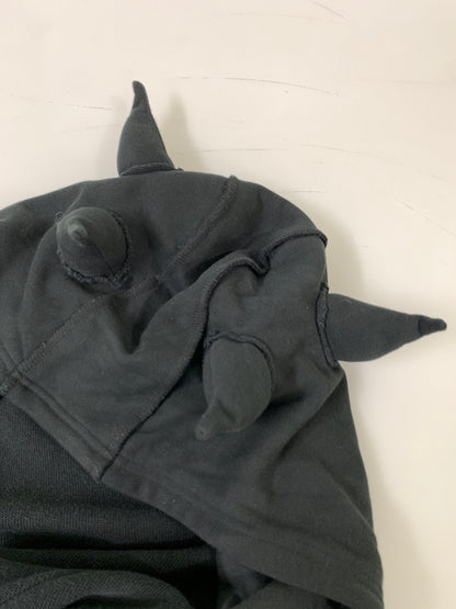 【中古品】【レディース】 REFLEM レフレム ツノ付きピグメント LS ZIP PARKA ロングスリーブ ジップ パーカー RF23-E17 フーディ 170-260922-hu-61-min サイズ：Free カラー：ブラック 万代Net店
