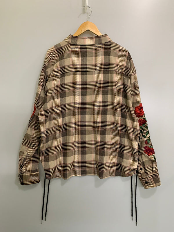 【中古品】【メンズ】 LEGENDA レジェンダ LES159 スリーブバラ刺繍 サイドレースアップジャケット ライトアウター 142-260718-AS-18-min サイズ：下記参照 カラー：ベージュ系 万代Net店