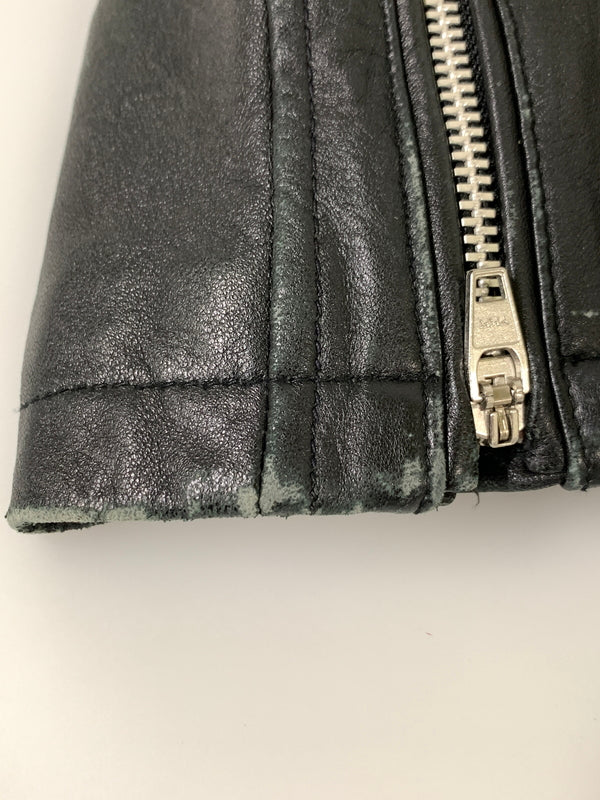 【中古品】【メンズ】 JACK ROSE ジャックローズ ダブルライダースジャケット 290706J メンズ アウター レザージャケット 羊革 ラムレザー 147-260731-em-70-min サイズ：3 カラー：ブラック 万代Net店