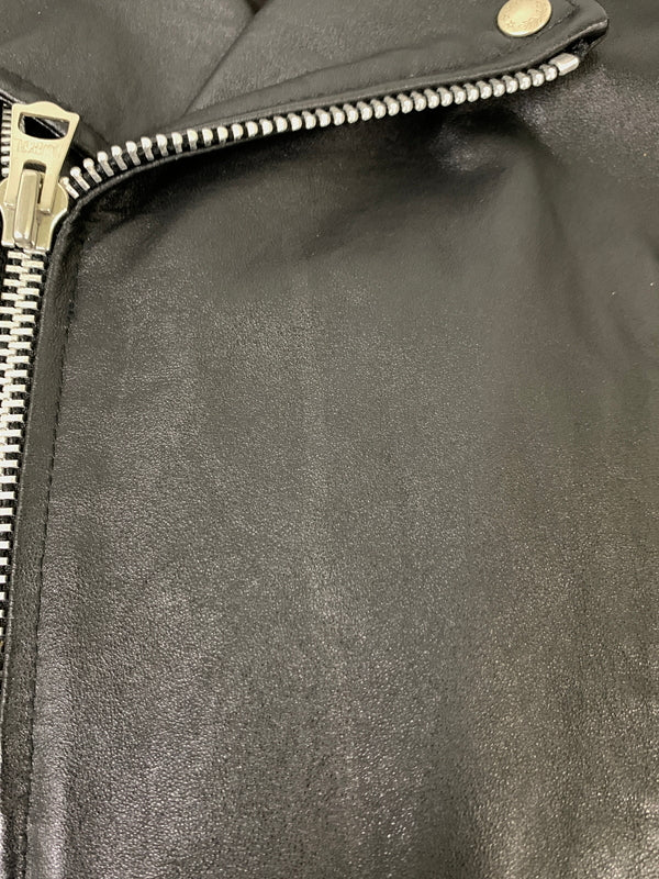 【中古品】【メンズ】 JACK ROSE ジャックローズ ダブルライダースジャケット 290706J メンズ アウター レザージャケット 羊革 ラムレザー 147-260731-em-70-min サイズ：3 カラー：ブラック 万代Net店
