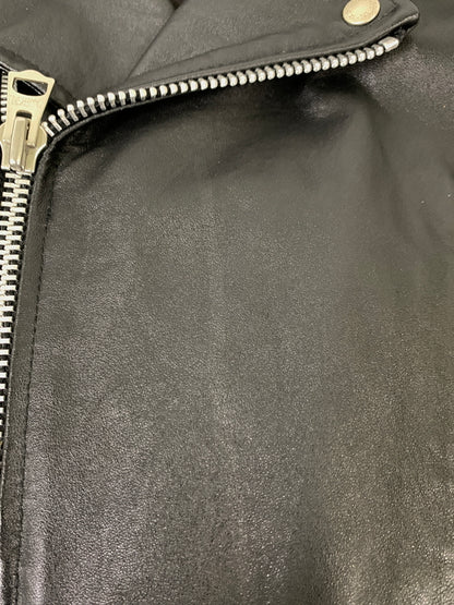 【中古品】【メンズ】 JACK ROSE ジャックローズ ダブルライダースジャケット 290706J メンズ アウター レザージャケット 羊革 ラムレザー 147-260731-em-70-min サイズ：3 カラー：ブラック 万代Net店