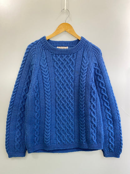 【中古品】【メンズ】 INVERALLAN インバーアラン 1A クルーネックニット メンズ セーター トップス クルーネック ハンドニット 141-260717-em-28-min カラー：ブルー 万代Net店