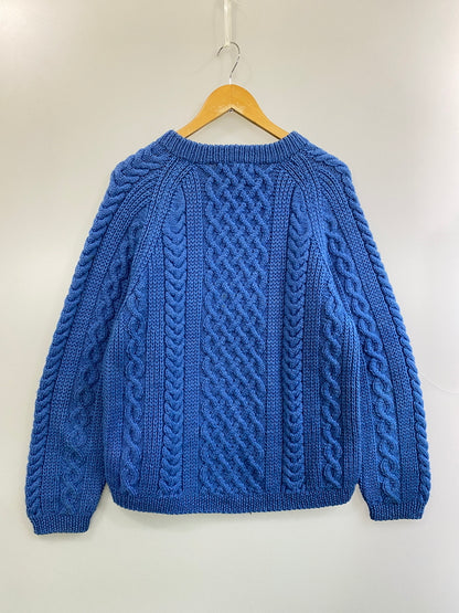 【中古品】【メンズ】 INVERALLAN インバーアラン 1A クルーネックニット メンズ セーター トップス クルーネック ハンドニット 141-260717-em-28-min カラー：ブルー 万代Net店