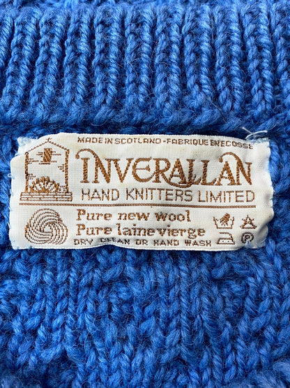 【中古品】【メンズ】 INVERALLAN インバーアラン 1A クルーネックニット メンズ セーター トップス クルーネック ハンドニット 141-260717-em-28-min カラー：ブルー 万代Net店
