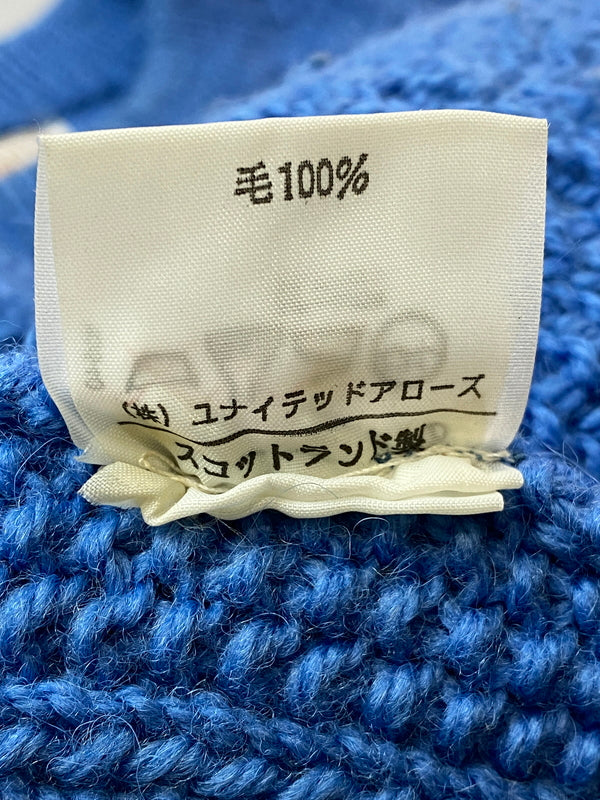 【中古品】【メンズ】 INVERALLAN インバーアラン 1A クルーネックニット メンズ セーター トップス クルーネック ハンドニット 141-260717-em-28-min カラー：ブルー 万代Net店
