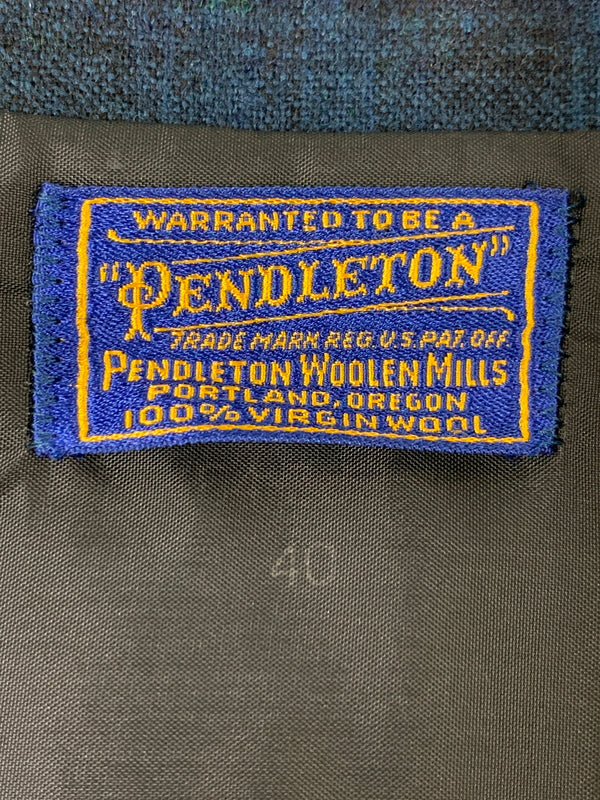 【中古品】【メンズ】 PENDLETON ペンドルトン 40'S WOOL JACKET ウールジャケット アウター ヴィンテージ 146-260718-AS-2-min サイズ：下記参照 カラー：ブルー/ブラック 万代Net店
