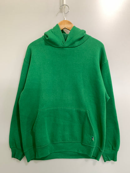 【中古品】【メンズ】 RUSSELL ラッセル 90'S SOLID HOODIE プルオーバーパーカー ヴィンテージ 146-260729-AS-3-min サイズ：L カラー：グリーン 万代Net店
