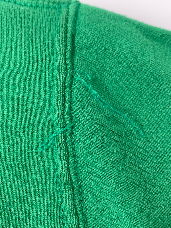 【中古品】【メンズ】 RUSSELL ラッセル 90'S SOLID HOODIE プルオーバーパーカー ヴィンテージ 146-260729-AS-3-min サイズ：L カラー：グリーン 万代Net店