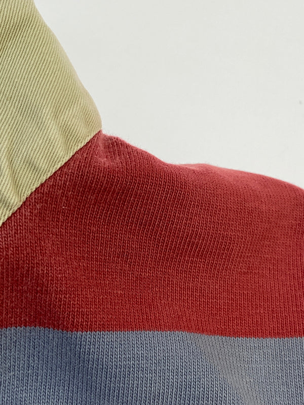 【中古品】【メンズ】 POLO RALPH LAUREN ポロ ラルフローレン ラガーシャツ USA製 トップス 146-260727-jt-22-min サイズ：M カラー：グレー/レッド 万代Net店