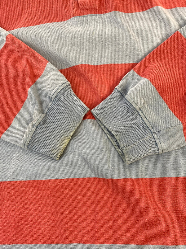 【中古品】【メンズ】 POLO RALPH LAUREN ポロ ラルフローレン ラガーシャツ USA製 トップス 146-260727-jt-22-min サイズ：M カラー：グレー/レッド 万代Net店
