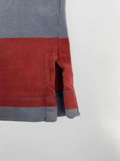 【中古品】【メンズ】 POLO RALPH LAUREN ポロ ラルフローレン ラガーシャツ USA製 トップス 146-260727-jt-22-min サイズ：M カラー：グレー/レッド 万代Net店