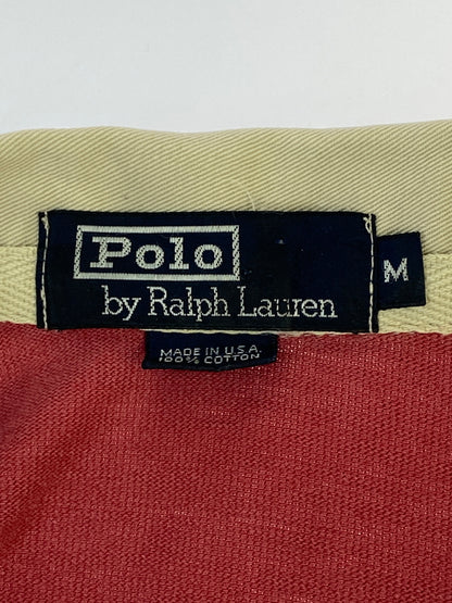 【中古品】【メンズ】 POLO RALPH LAUREN ポロ ラルフローレン ラガーシャツ USA製 トップス 146-260727-jt-22-min サイズ：M カラー：グレー/レッド 万代Net店