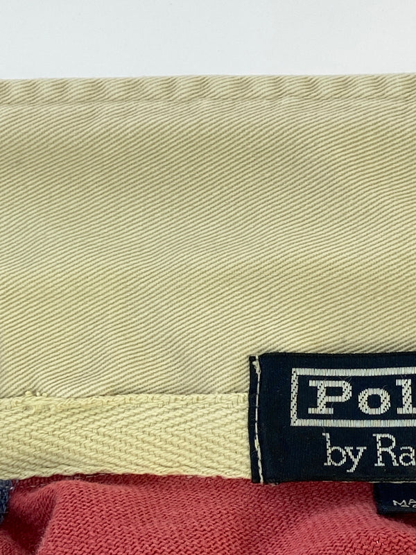 【中古品】【メンズ】 POLO RALPH LAUREN ポロ ラルフローレン ラガーシャツ USA製 トップス 146-260727-jt-22-min サイズ：M カラー：グレー/レッド 万代Net店