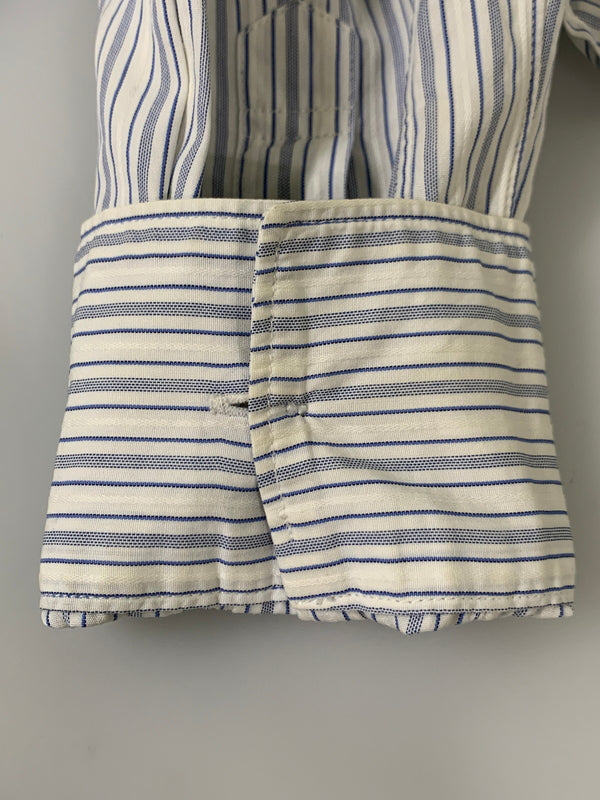 【中古品】【メンズ】 COMME DES GARCONS SHIRT コムデギャルソンシャツ ストライプシャツ ロングスリーブ 140-260718-AS-3-min サイズ：S カラー：ブルー/ホワイト 万代Net店