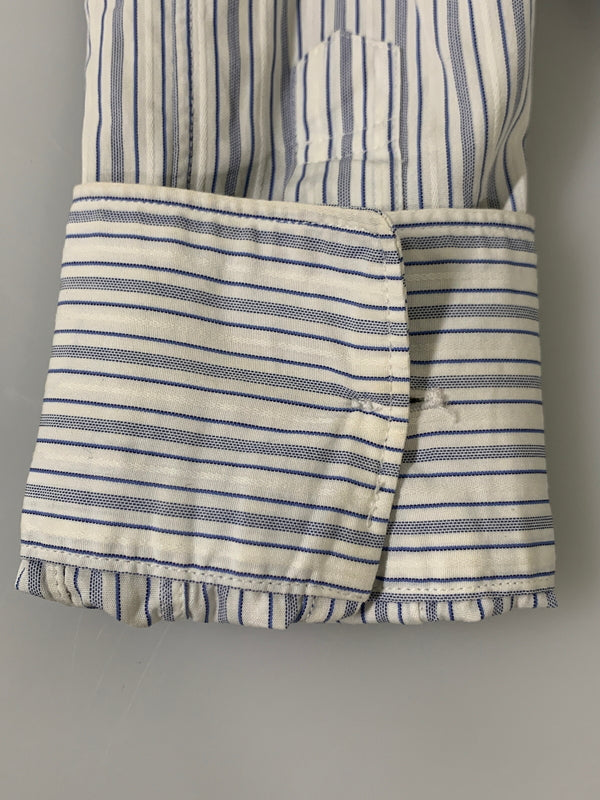 【中古品】【メンズ】 COMME DES GARCONS SHIRT コムデギャルソンシャツ ストライプシャツ ロングスリーブ 140-260718-AS-3-min サイズ：S カラー：ブルー/ホワイト 万代Net店