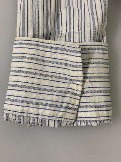 【中古品】【メンズ】 COMME DES GARCONS SHIRT コムデギャルソンシャツ ストライプシャツ ロングスリーブ 140-260718-AS-3-min サイズ：S カラー：ブルー/ホワイト 万代Net店