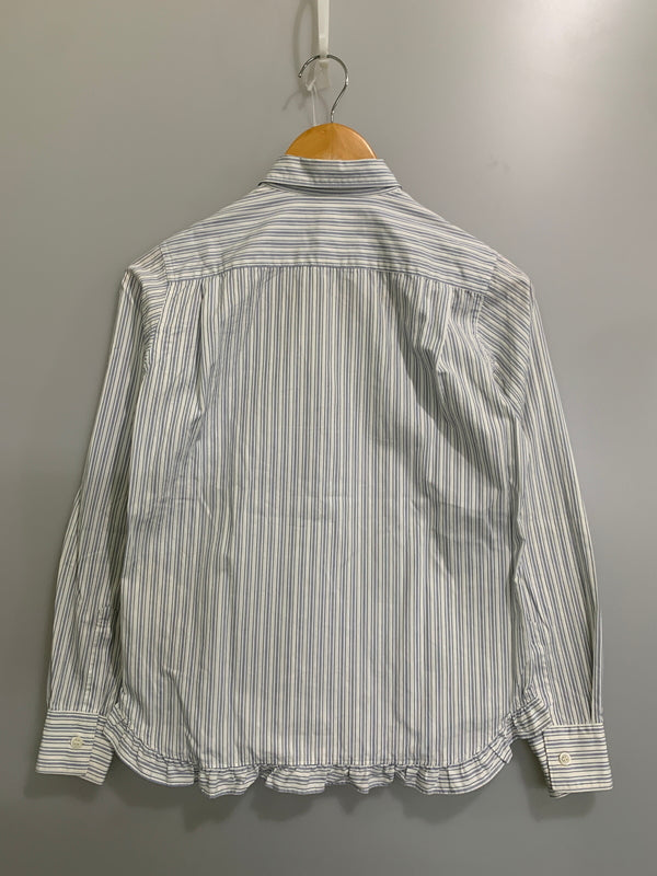 【中古品】【メンズ】 COMME DES GARCONS SHIRT コムデギャルソンシャツ ストライプシャツ ロングスリーブ 140-260718-AS-3-min サイズ：S カラー：ブルー/ホワイト 万代Net店