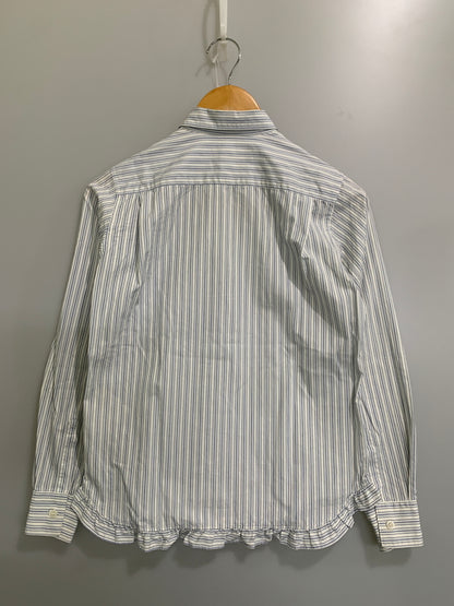 【中古品】【メンズ】 COMME DES GARCONS SHIRT コムデギャルソンシャツ ストライプシャツ ロングスリーブ 140-260718-AS-3-min サイズ：S カラー：ブルー/ホワイト 万代Net店