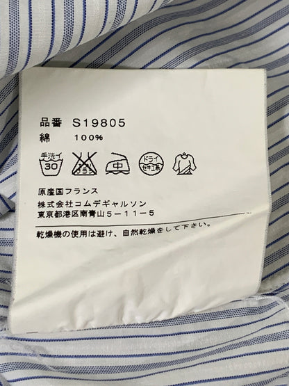 【中古品】【メンズ】 COMME DES GARCONS SHIRT コムデギャルソンシャツ ストライプシャツ ロングスリーブ 140-260718-AS-3-min サイズ：S カラー：ブルー/ホワイト 万代Net店