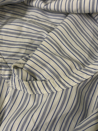 【中古品】【メンズ】 COMME DES GARCONS SHIRT コムデギャルソンシャツ ストライプシャツ ロングスリーブ 140-260718-AS-3-min サイズ：S カラー：ブルー/ホワイト 万代Net店