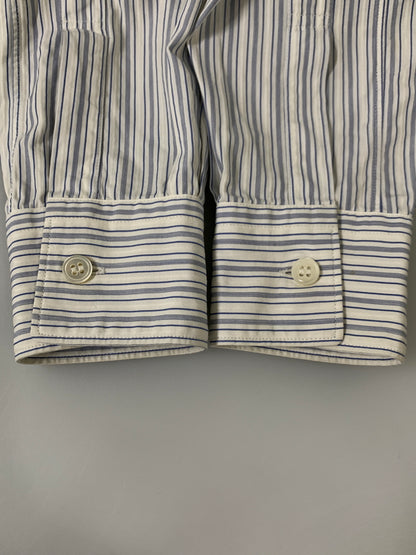【中古品】【メンズ】 COMME DES GARCONS SHIRT コムデギャルソンシャツ ストライプシャツ ロングスリーブ 140-260718-AS-3-min サイズ：S カラー：ブルー/ホワイト 万代Net店