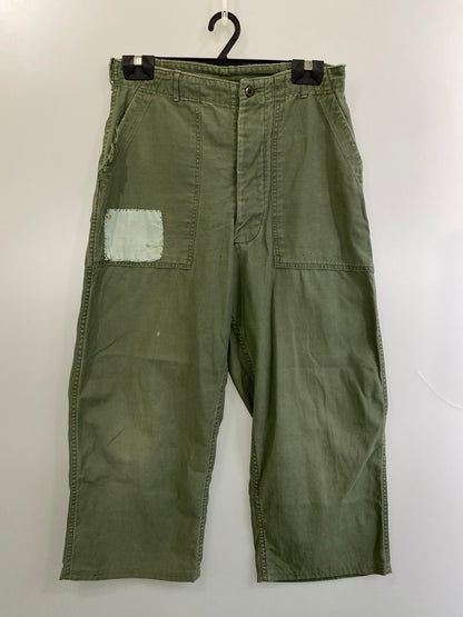 【現状渡し品】【メンズ】 U.S.ARMY ユーエスアーミー OG-107 UTILITY PANTS 推定50-60'S ユーティリティ パンツ メンズ ボトムス 50年代 60年代 ヴィンテージ ミリタリー 157-260717-em-27-min カラー：オリーブグリーン 万代Net店