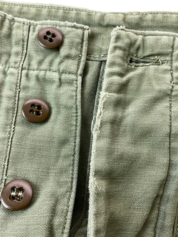 【現状渡し品】【メンズ】 U.S.ARMY ユーエスアーミー OG-107 UTILITY PANTS 推定50-60'S ユーティリティ パンツ メンズ ボトムス 50年代 60年代 ヴィンテージ ミリタリー 157-260717-em-27-min カラー：オリーブグリーン 万代Net店