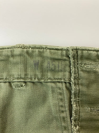 【現状渡し品】【メンズ】 U.S.ARMY ユーエスアーミー OG-107 UTILITY PANTS 推定50-60'S ユーティリティ パンツ メンズ ボトムス 50年代 60年代 ヴィンテージ ミリタリー 157-260717-em-27-min カラー：オリーブグリーン 万代Net店