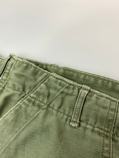 【現状渡し品】【メンズ】 U.S.ARMY ユーエスアーミー OG-107 UTILITY PANTS 推定50-60'S ユーティリティ パンツ メンズ ボトムス 50年代 60年代 ヴィンテージ ミリタリー 157-260717-em-27-min カラー：オリーブグリーン 万代Net店