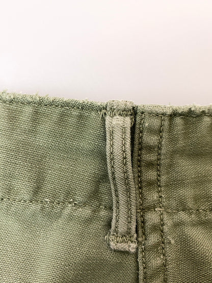 【現状渡し品】【メンズ】 U.S.ARMY ユーエスアーミー OG-107 UTILITY PANTS 推定50-60'S ユーティリティ パンツ メンズ ボトムス 50年代 60年代 ヴィンテージ ミリタリー 157-260717-em-27-min カラー：オリーブグリーン 万代Net店