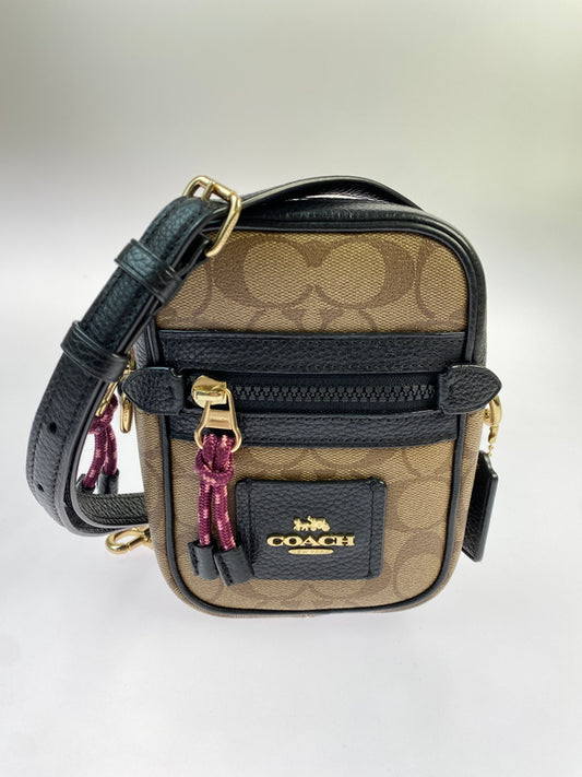 【中古品】【メンズ/レディース】 COACH コーチ F80384 ミニショルダーバッグ カバン 180-260723-jt-16-min カラー：ブラウン系 万代Net店