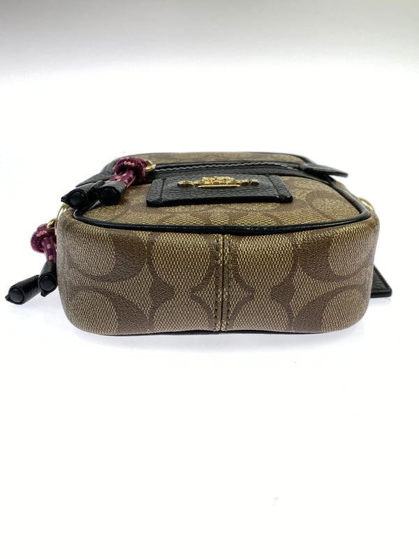 【中古品】【メンズ/レディース】 COACH コーチ F80384 ミニショルダーバッグ カバン 180-260723-jt-16-min カラー：ブラウン系 万代Net店