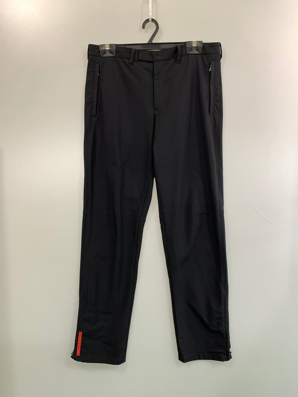 【中古品】【メンズ】 PRADA SPORT プラダスポーツ SLACKS スラックス ボトムス パンツ 152-260719-AS-54-min サイズ：不明 下記参照 カラー：ブラック 万代Net店