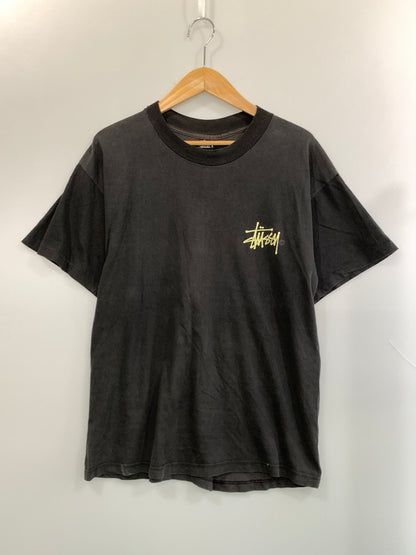 【現状渡し品】【メンズ】 OLD STUSSY オールドステューシー 80-90S 黒タグ LOGO TEE 半袖Tシャツ ショートスリーブ ヴィンテージ 142-260719-AS-52-min サイズ：L カラー：ブラック(色あせ) 万代Net店