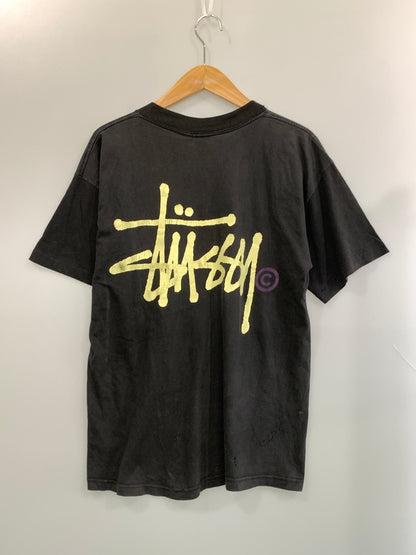 【現状渡し品】【メンズ】 OLD STUSSY オールドステューシー 80-90S 黒タグ LOGO TEE 半袖Tシャツ ショートスリーブ ヴィンテージ 142-260719-AS-52-min サイズ：L カラー：ブラック(色あせ) 万代Net店