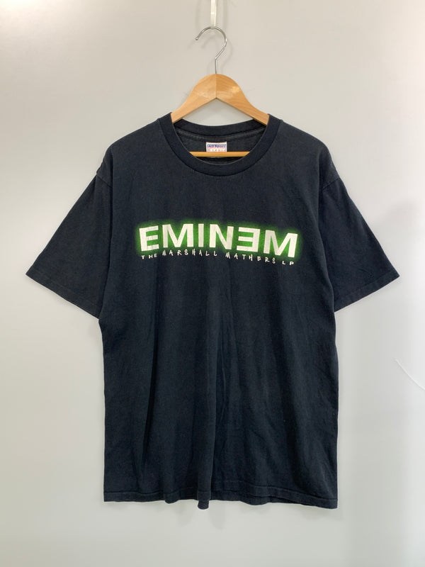 【中古品】【メンズ】 EMINEM エミネム 2000 THE MARSHALL MATHERS LP TEE 半袖Tシャツ ショートスリーブ 146-260719-AS-51-min サイズ：L(44) カラー：ブラック 万代Net店