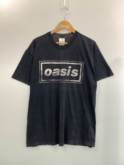 【中古品】【メンズ】 OASIS オアシス 90S LOGO TEE 半袖Tシャツ ショートスリーブ ヴィンテージ 146-260719-AS-50-min サイズ：L カラー：ブラック 万代Net店