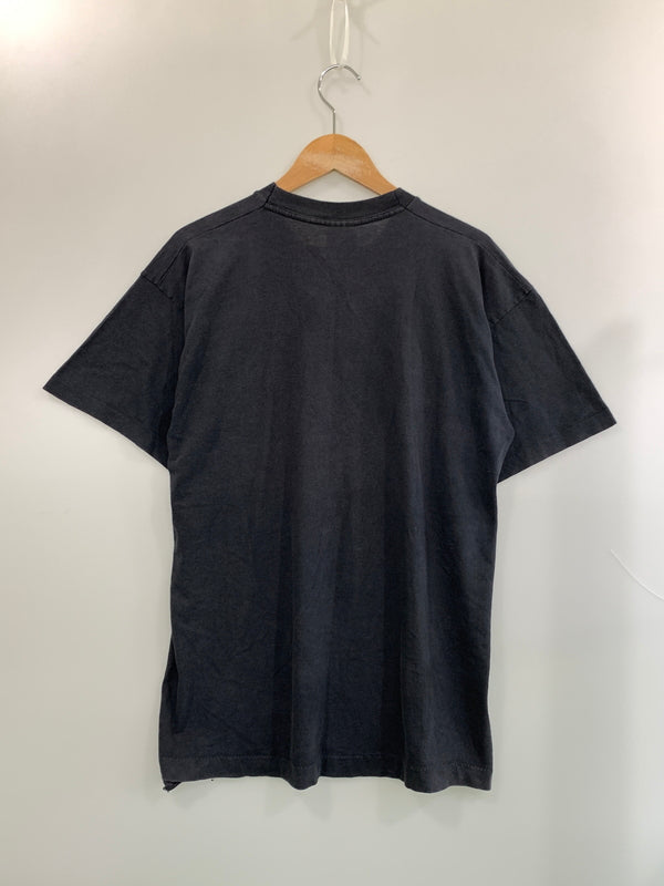 【中古品】【メンズ】 OASIS オアシス 90S LOGO TEE 半袖Tシャツ ショートスリーブ ヴィンテージ 146-260719-AS-50-min サイズ：L カラー：ブラック 万代Net店