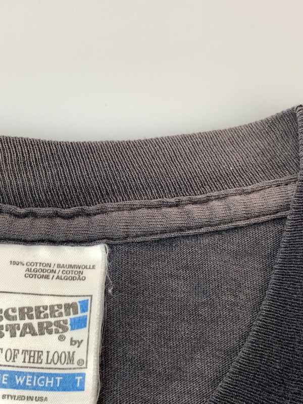 【中古品】【メンズ】 OASIS オアシス 90S LOGO TEE 半袖Tシャツ ショートスリーブ ヴィンテージ 146-260719-AS-50-min サイズ：L カラー：ブラック 万代Net店